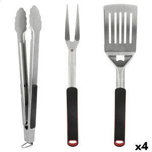 Set Keukengerei Aktive 3 Onderdelen Barbecue (4 Stuks)