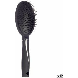 Borstel Berilo Zwart Siliconen Plastic (12 Stuks)