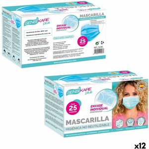 Box of hygienic masks SensiKare 25 Onderdelen (12 Stuks)