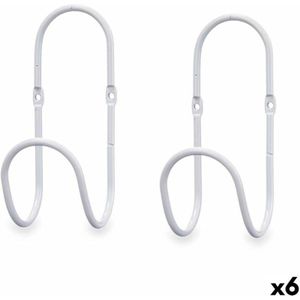 Gift Decor Kleerhanger, wit, metaal, 2 stuks (6 stuks)