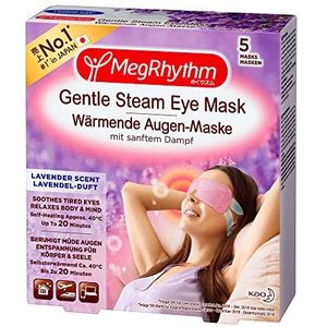 MegRhythm - Warm Oogmasker - Lavendelgeur - 5 Stuks - Zelfverwarmend