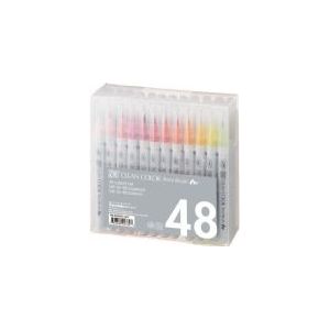 Zig Clean Color Pensel Pen med 48 stk. ass. farver