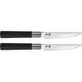 Kai Wasabi Black steakmessenset 2-delig - Kunststof - Daido staal