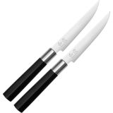 Kai Wasabi Black steakmessenset 2-delig - Kunststof - Daido staal