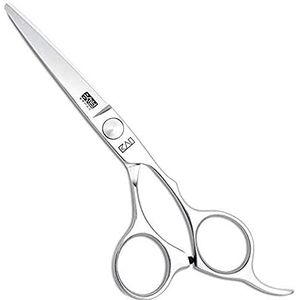 Kasho Chrome-serie offset haarknipschaar, 5,5 inch lengte