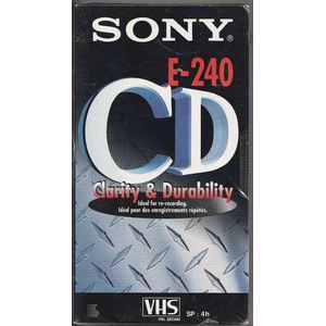 Sony E-240d CD VHS Videoband 240 Min - 1 Stuk