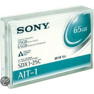 Sony SDX 1-25C - AIT 1 - 25 GB / 65 GB - for AIT e200/S, e390/S, i100STS, i200STS, i390/S, Turbo e100S  AIT Library LIB 81/A2