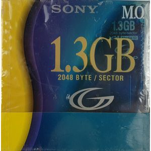 5 pack Sony Magneto Optical Disk M.Q. 1.3 GB