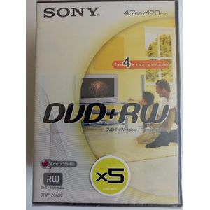 Sony DVD+RW 5 pack - DPW120