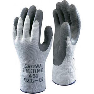 Showa-handschoenen SHO451-XL, thermo-handschoenen, nr. 451, maat XL, grijs/donkergrijs