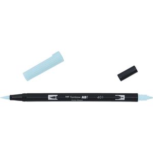 Tombow - ABT Dual Brush | Aquarelmarker met dubbele punt voor professionele tekeningen, lettering, manga, punten en aquarelverf - Aqua 401