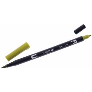 Dual-Fasermaler ABT mit Rundspitze Pinselspitze light olive