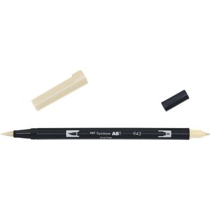 6 x Tombow Dual-Fasermaler ABT mit Rundspitze/Pinselspitze tan