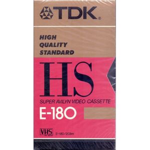 TDK HS E-180 VHS Video Cassette