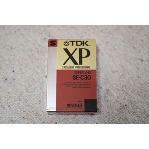 TDK XP Super VHS SE-C30 video cassette