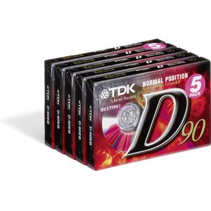 TDK 5 pack D-90