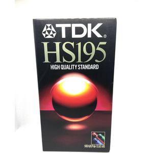 TDK HS195 VHS Videocassette - Sealed Blanco