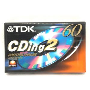 TDK CDing2 60 position chrome Cassettebandje - Uiterst geschikt voor alle opnamedoeleinden / Sealed Blanco Cassettebandje / Cassettedeck / Walkman.
