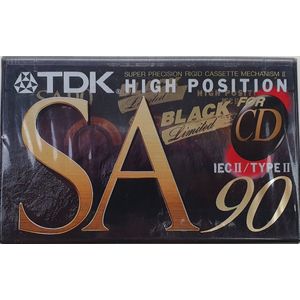 TDK SA-90 High Position Limited Edition Black Cassettebandje