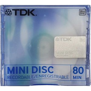 TDK Recordable Mini Disc Blue 80 Min