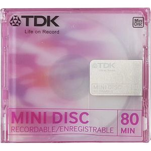 TDK Recordable Mini Disc Pink 80 Min