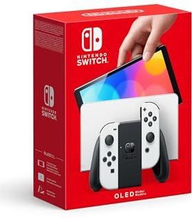 Nintendo Switch OLED - Videogame - Wit - 64 GB - 7-inch OLED-display - Verbeterde audio - Bekabelde LAN-poort