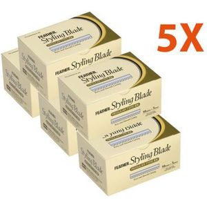 Feather - Styling Blades - 250 Mesjes - Roestvrijstaal - Teflon Coating