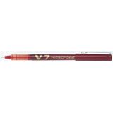Pilot - Hi-Tecpoint V7 - Medium Point Liquid Ink Pen - Rood (doos met 12 stuks)