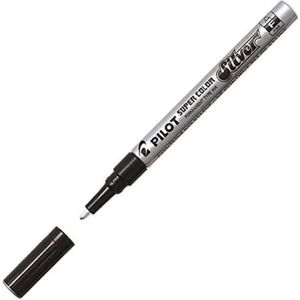 Viltstift pilot super sc-s f zilver | 12 stuks