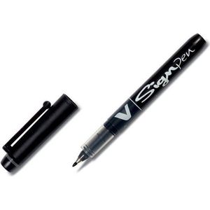 Boligrafo de tinta líquida Pilot V-Sign Zwart 0,6 mm (12 Stuks)