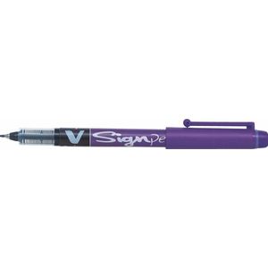 12 x Pilot Faserschreiber V Sign Pen 0,6mm Rundspitze violett