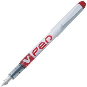Pilot V-Pen Rode Uitwisbare Vulpen - 0,50 mm Schrijfbreedte