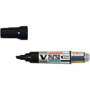 Pilot Permanentmarker ""V Super Color Begreen"" Keilspitze M schwarz