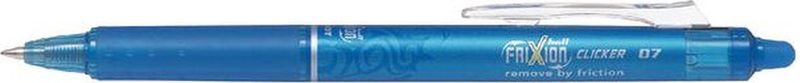 Pilot FriXion Ballpen 0.7mm Clicker  – Doos van 12 stuks - Lichtblauw