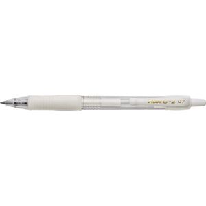 Pilot G-2  - Pastel Wit - medium - 0.7mm - 1 stuks