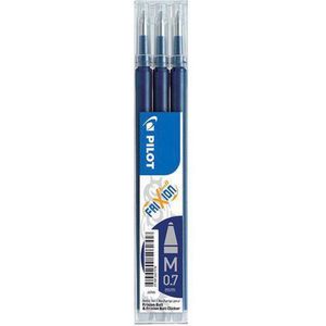 Pilot Vullingen - Frixion Ball en Frixion Click – Zwart/Blauw 0.7mm - 3 Stuks