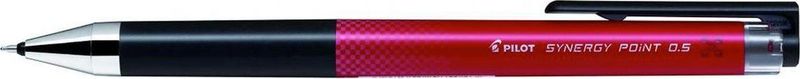 PILOT Synergy Point 0.5 Tintenroller rot/schwarz 0,3 mm, Schreibfarbe: rot, 1 St.