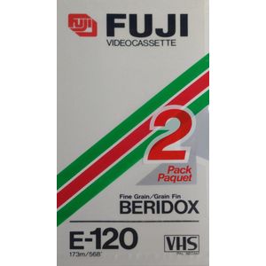 FUJI HQ E-120 VHS Video Cassette 2 Pack