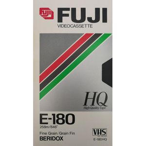 FUJI HQ E-180 VHS Video Cassette 2 Pack