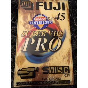 Fuji Super VHS Pro 45 Compact Videocassete