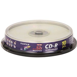Fuji 10x CD-R 700 MB 80 min 52 x Cakebox
