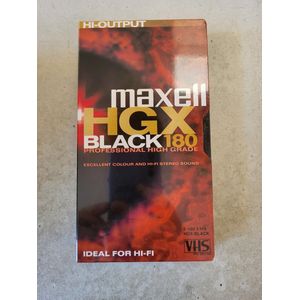 Maxell HGX Black 180 Professional High Grade 3 hours videoband VHS