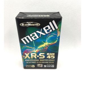 Maxell XR-S Black 45 SVHS-C professional master grade videocassette voor camera 45 min