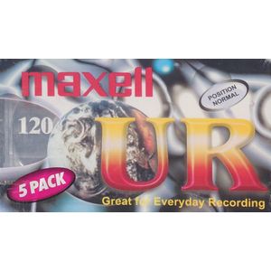 Maxell UR 120 Position Normal Cassette 5 pack