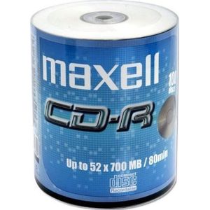 Maxell Eco-Pack CD-R onbewerkte schalen (80Min, 700MB, 52x Speed, 100-pack)