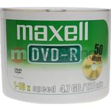 Maxell - DVD-R - 4,7GB - 50 Stuks - 16X - Eenmalig Beschrijfbaar