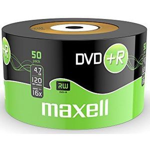 50 STK. Maxell DVD+R 4,7 GB 16x in Shrink