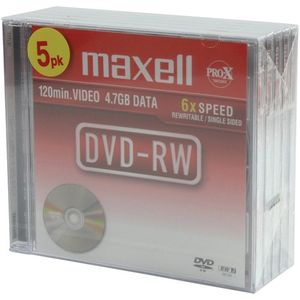 Maxell DVD-RW 47 8X 5PAK