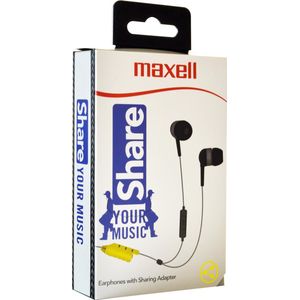 Maxell EB-Share In-Ear Oortelefoon Grijs/Zwart