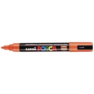 Verfstift Posca PC5M M donkeroranje | 6 stuks